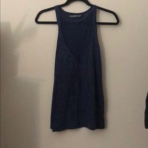 Victoria secret sport blue mesh tank top small